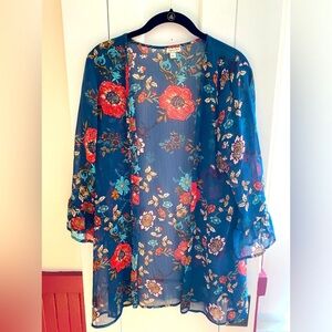 Shear cardigan/cover up